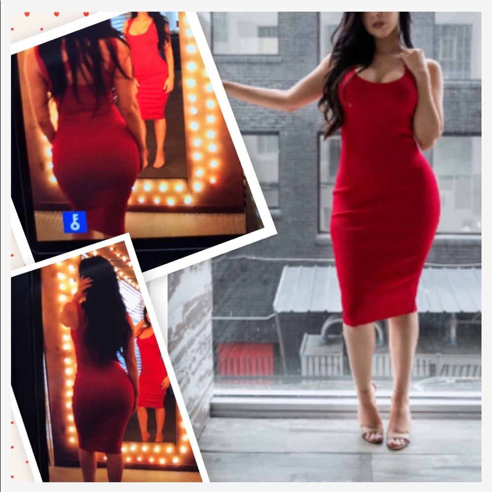 🆕 Bailey 44 Sexy Red Midi Dress❤️ - Picture 3 of 8